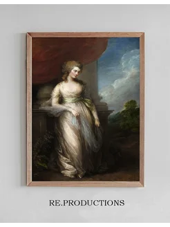 Постер Georgiana,Duchess of - Thomas Gainsborough