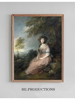 Постер Mrs. Richard Brinsley Sheridan - Thomas Gainsborough