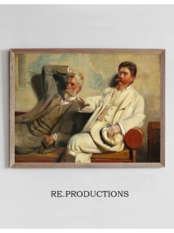 Постер Art critics. Study - Michael Ancher