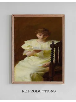 Постер Lady In Yellow - Charles Courtney Curran