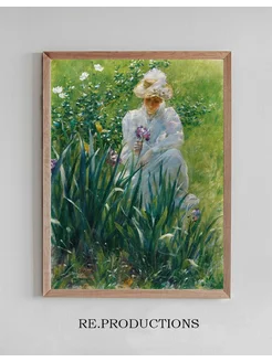 Постер The Iris Bed - Charles Courtney Curran