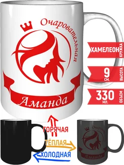 Кружка очаровательная Аманда - хамелеон