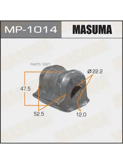 Втулка стабилизатора переднего MP-1014