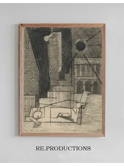 Постер Dessin pour Aurélia, VII Place - Louis Marcoussis