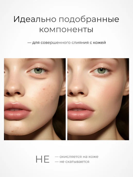 SADOER OFFICIAL Тональный крем для лица матовый набор 2 шт, бежевый, фото 2