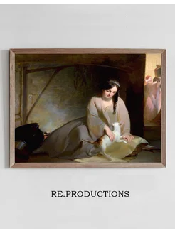 Постер Cinderella at the Kitchen Fire - Thomas Sully