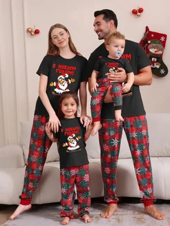 Футболка новогодняя с принтом для фотосессии Family look Gwyns Chany 274251745 купить за 542 ₽ в интернет-магазине Wildberries