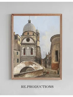 Постер Santa Maria dei Miracole e Santa - Ippolito Caffi