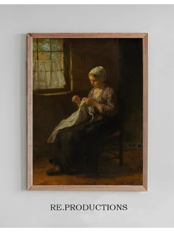 Постер The young seamstress - Jozef Israëls