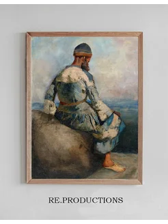 Постер Persian Peasant Seated atop a - Edwin Lord Weeks