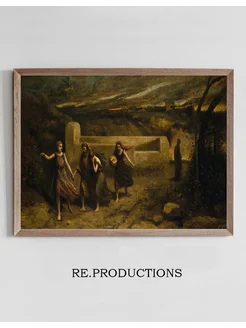 Постер The Burning of Sodom - Jean-Baptiste-Camille Corot