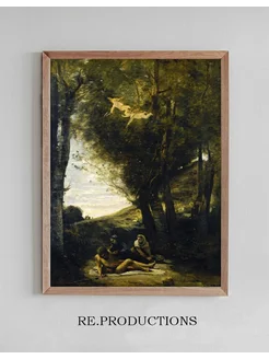 Постер Saint Sebastian - Jean-Baptiste-Camille Corot