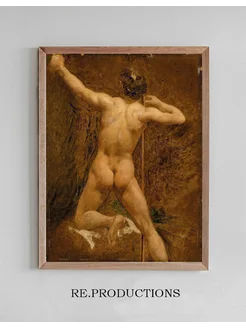 Постер Male nude - William Etty