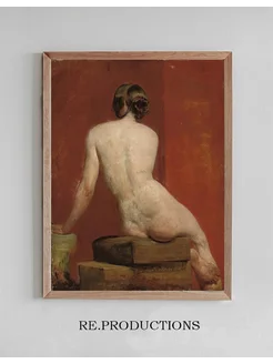 Постер Seated female nude - William Etty