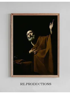 Постер Penitent Saint Peter - Jusepe de Ribera