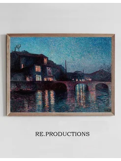 Постер The River Sambre inCharleroi - Maximilien Luce