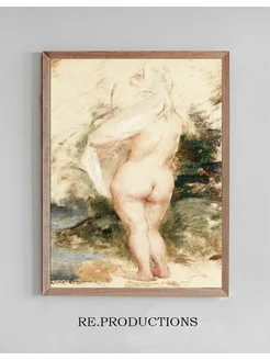 Постер Study of a Nude Woman - Léon François Comerre