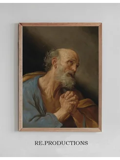 Постер The Penitent Saint Peter - Guido Reni