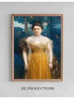 Постер Portrait of Louise Dobner von Dobenau - Eduard Veith