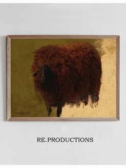 Постер Large Wooly Sheep(Wether) - Rosa Bonheur