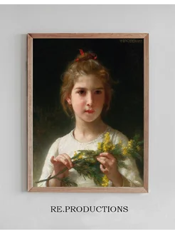 Постер Mimosa - William Bouguereau