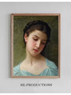 Постер Portrait De Jeune Fille - William Bouguereau