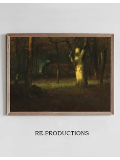 Постер Sunset in the Woods - George Inness