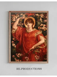 Постер A Vision of Fiammetta - Dante Gabriel Rossetti