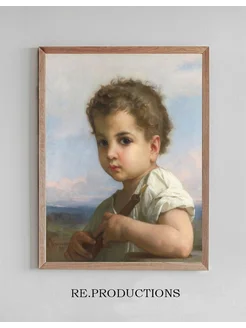 Постер Joueur de flûte - William Bouguereau