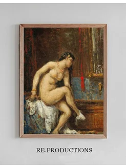 Постер At her Toilette - Théodore Chassériau