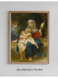 Постер Study For Sainte Famille - William Bouguereau