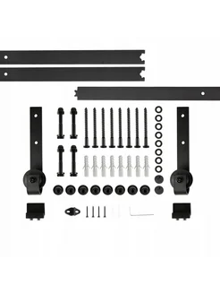 комплект фурнитуры для раздвижных дверей черный 3м