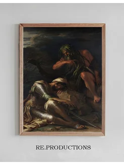 Постер The Dream of Aeneas - Salvator Rosa