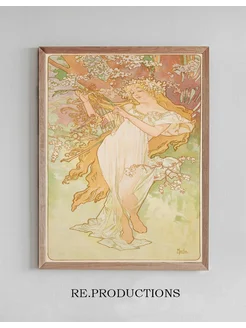 Постер Les Saisons 2 - Alphonse Mucha