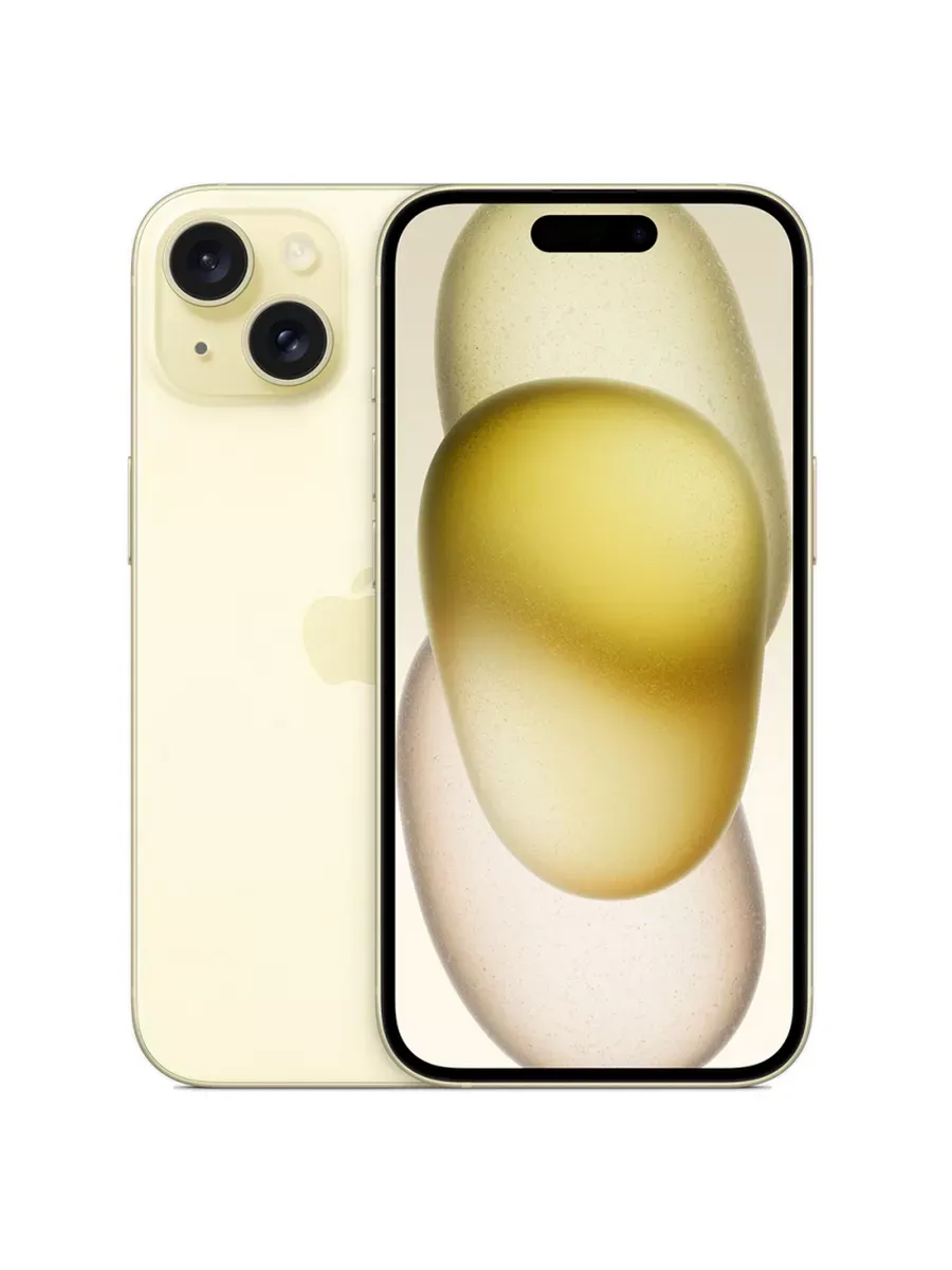 Apple Смартфон iPhone 15 128Gb SIM + SIM Желтый