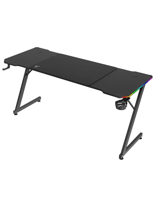 Zone 51 Стол компьютерный игровой TRINE 160 RGB Black, черный, фото 8
