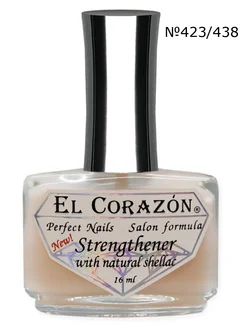 №438 «Strengthener with natural shellac» El Corazon 274456935 купить за 380 ₽ в интернет-магазине Wildberries