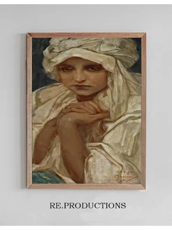 Постер Portrait of a Girl - Alphonse Mucha