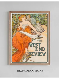 Постер The West End Review - Alphonse Mucha