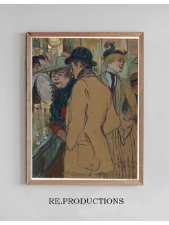 Постер Alfred la Guigne - Henri de Toulouse-Lautrec