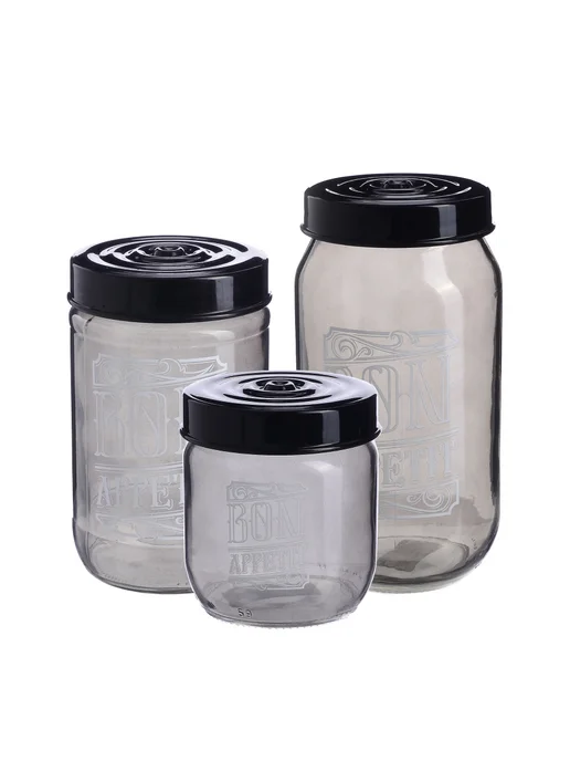 Банка для сыпучих продуктов стекло с крышкой 425 мл - фото 11