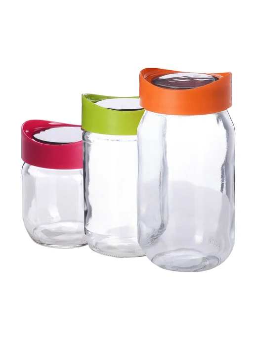 Банка для сыпучих продуктов стекло с крышкой 425 мл - фото 11