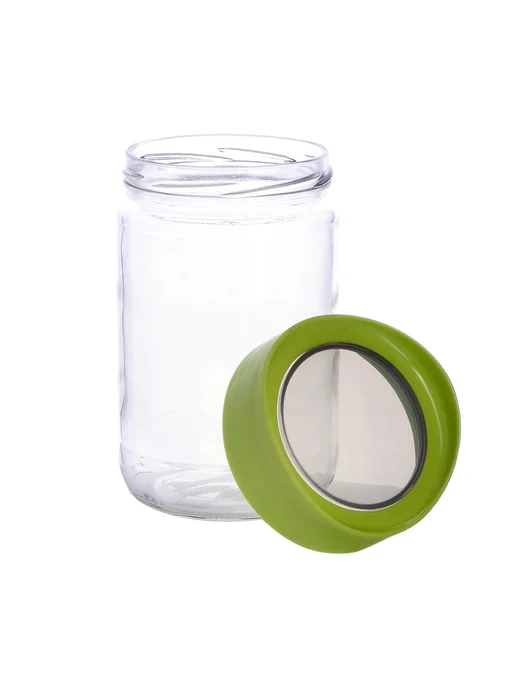 Банка для сыпучих продуктов стекло с крышкой 1000 мл - фото 10