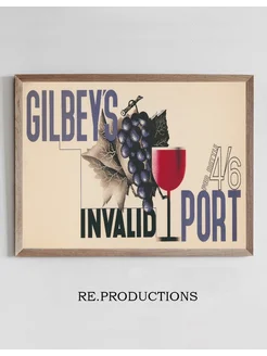 Постер Gilbey’s invalid port - Edward McKnight Kauffer