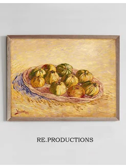 Постер Still Life, Basket of Apples - Vincent van Gogh