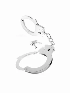 Металлические серебристые наручники Designer Metal Handcuffs