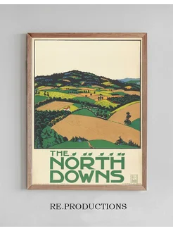 Постер The North Downs, London - Edward McKnight Kauffer