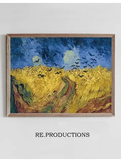 Постер Wheatfield with Crows - Vincent van Gogh