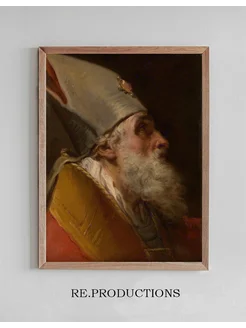 Постер Head of a Bishop - Gaetano Gandolfi