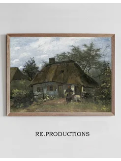 Постер Farmhouse in Nuenen - Vincent van Gogh